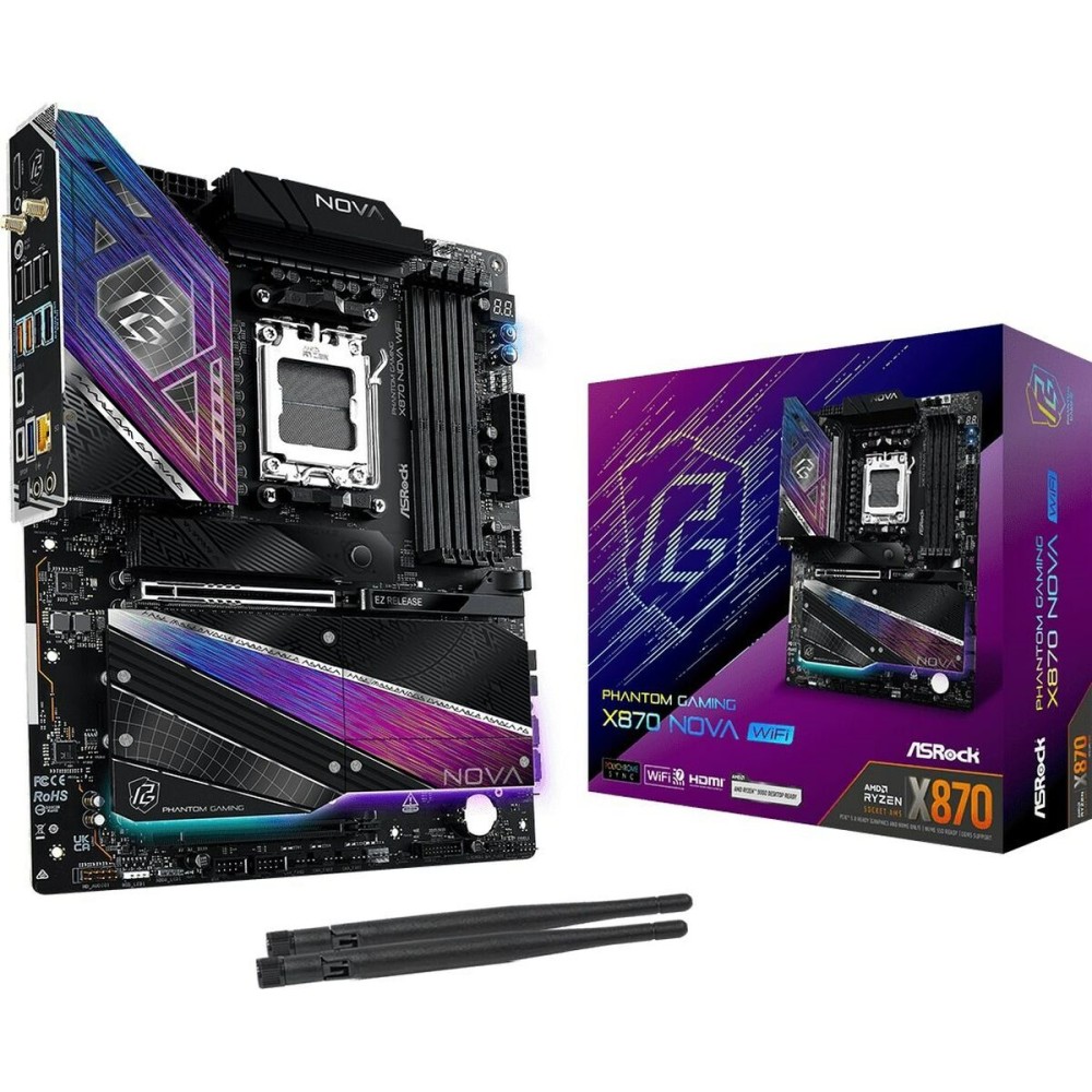 Carte Mère ASRock X870 NOVA WIFI AMD AM5 AMD X870