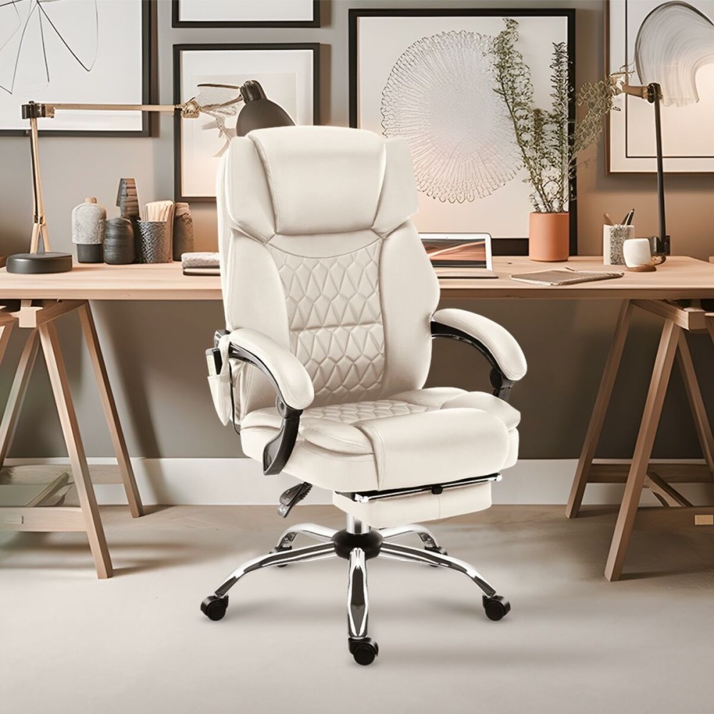 Chaise de Bureau Mark Adler MA-BOSS 6.0 BEIGE Blanc