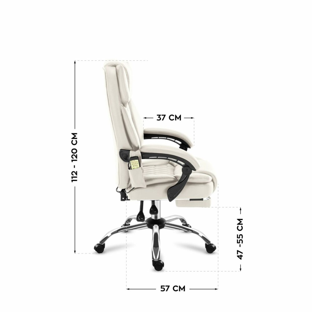 Chaise de Bureau Mark Adler MA-BOSS 6.0 BEIGE Blanc
