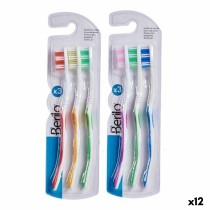 Toothbrush Berilo AR1410005 Yellow Blue Red Green Pink (12 Units)