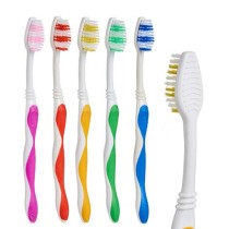 Brosse à Dents Jaune Bleu Rouge Vert Rose (12 Unités)