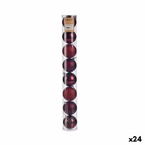Weihnachtskugeln-Set Krist+ HM20302-063 HM20302-063 Lila Kunststoff Ø 7 cm (24 Stück)