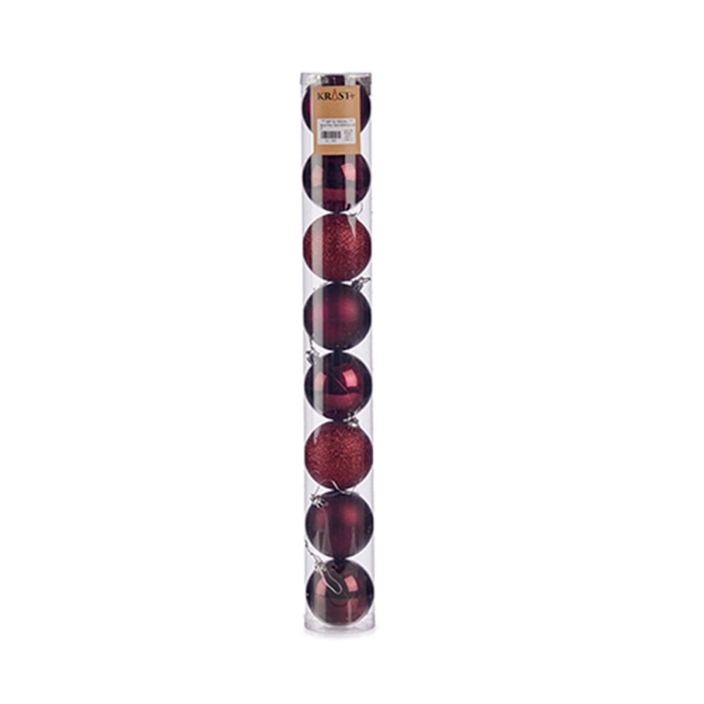 Weihnachtskugeln-Set Krist+ HM20302-063 HM20302-063 Lila Kunststoff Ø 7 cm (24 Stück)