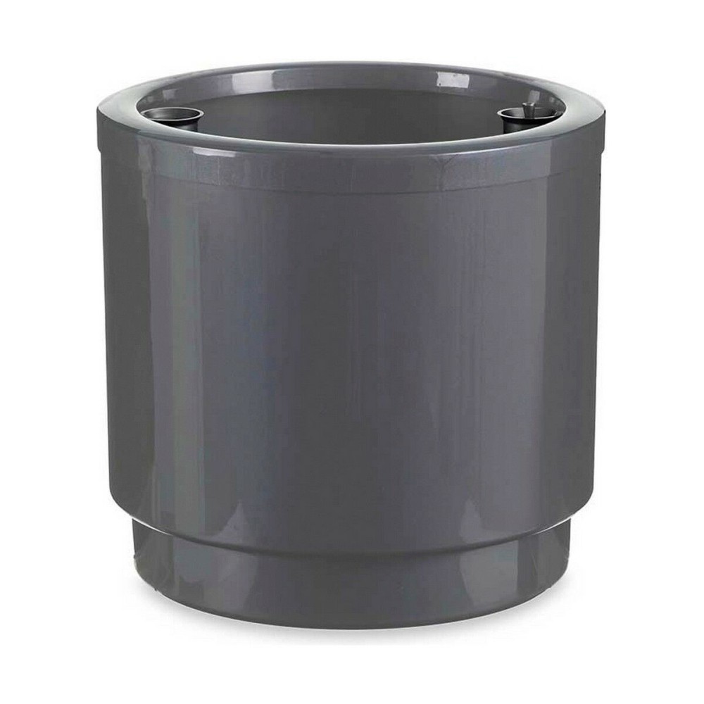 Pot auto-arrosant Ibergarden 4138-PLA 4138-PLA Argenté polypropylène 38 x 37,5 x 38 cm 38 x 37 x 38 cm (2 Unités)
