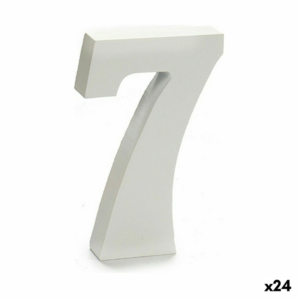 Number Pincello 1711070 7 White 2 x 16 x 14,5 cm (24 Units)