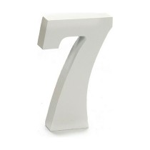 Number Pincello 1711070 7 White 2 x 16 x 14,5 cm (24 Units)
