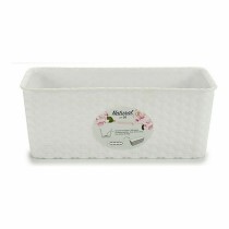 Planter Stefanplast 73600 73600 White Plastic 13 x 11 x 28,5 cm 29 x 11 x 12,5 cm (12 Units)