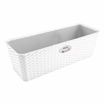 Planter Stefanplast 73600 73600 White Plastic 13 x 11 x 28,5 cm 29 x 11 x 12,5 cm (12 Units)