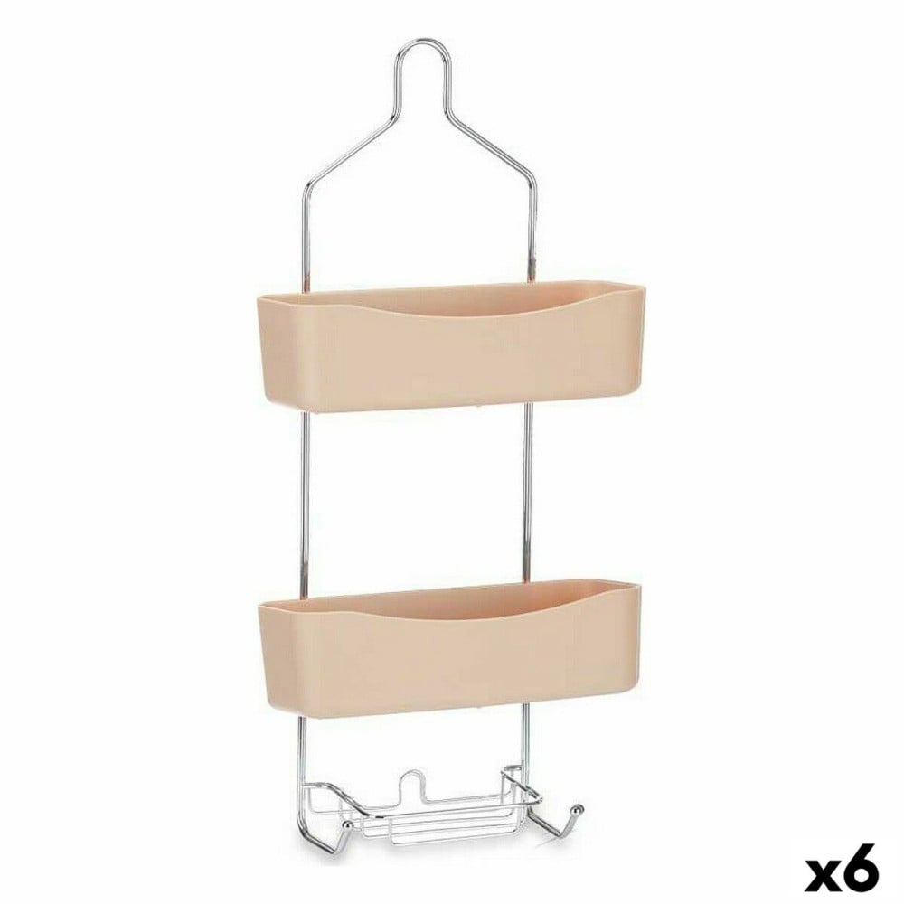 Badezimmerregal Berilo W7072 - 384 W7072 - 384 Beige Metall Kunststoff 28 x 60 x 14 cm (6 Stück)