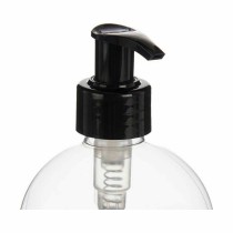Soap Dispenser Berilo SE1205-DOSIFICADOR SE1205-DOSIFICADOR Black Transparent Plastic 500 ml 8 x 16,5 x 8 cm (12 Units)