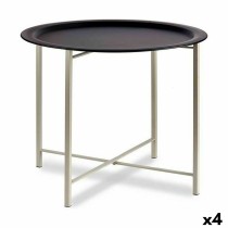 Beistelltisch Gift Decor JY19185LBW JY19185LBW Weiß Schwarz 62 x 48,5 x 62 cm (4 Stück)