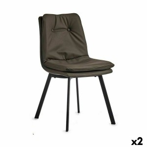 Armchair Gift Decor 4B 4B Black Grey 62 x 85 x 47 cm Buttons (2 Units)
