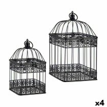 Decorative cage Gift Decor J3182654-BLACK J3182654-BLACK Black 18 x 35 x 18 cm 14 x 14 x 29 cm Set (4 Units)