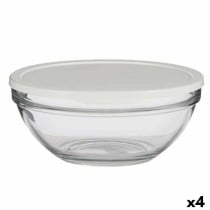 Panier-repas rond avec couvercle Pasabahce 1113328-53583 Chefs Blanc 2,5 L (4 Unités)