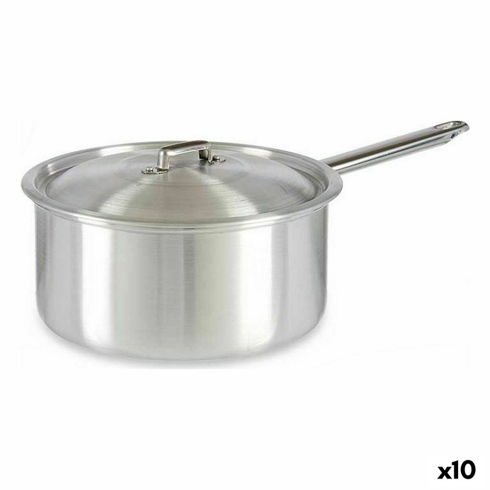 Casserole avec couvercle Kinvara 100023 100023 Argenté Aluminium Ø 24 cm 5 L 43 x 15,5 x 26 cm 26 x 15,5 x 43 cm (10 Unités)