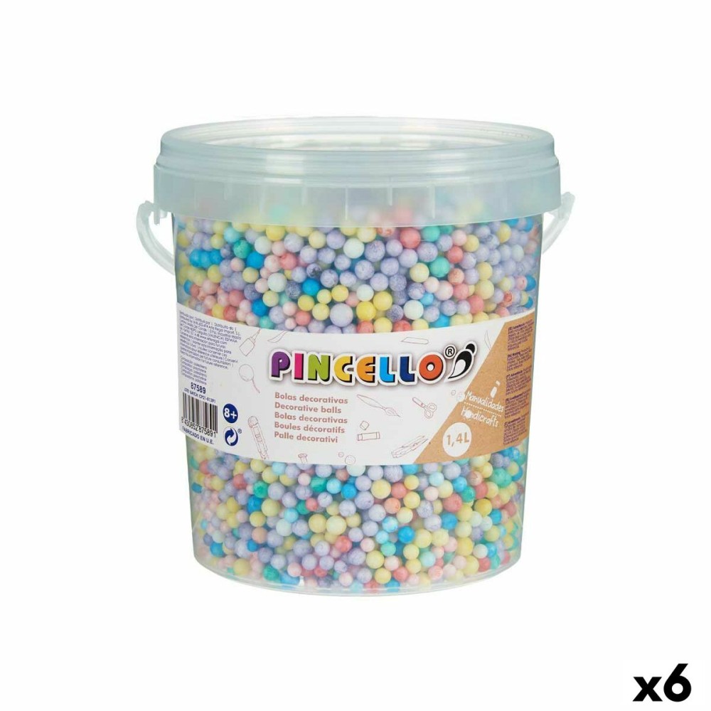 Matériaux pour travaux manuels Pincello POLIESPAN-MULTI POLIESPAN-MULTI 13,5 x 14 x 14,5 cm Balles 6 Unités
