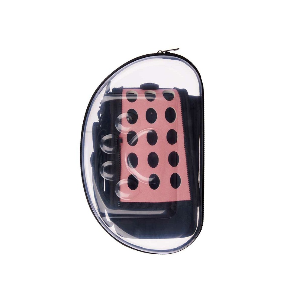 Cage de Transport Mascow 225 225 Noir Rose Plastique 37 x 17 x 22 cm 37 x 22 x 7,5 cm (6 Unités)