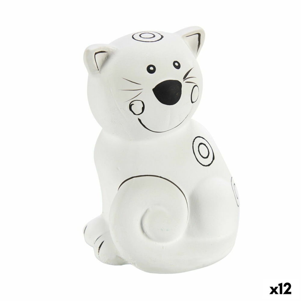 Paint Your Own Money Box Pincello 19280 19280 Ceramic Cat 9 x 11,8 x 8,5 cm (12 Units)