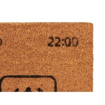 Doormat Gift Decor FELPUDO AIRPLANE MOD Airplane Mode Yellow Black Natural PVC Coconut Fibre 60 x 1 x 40 cm (12 Units)
