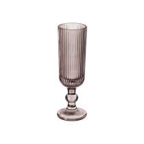 Coupe de champagne Vivalto OCT-DK80006C OCT-DK80006C Gris Rose verre 160 ml Rayures (6 Unités)