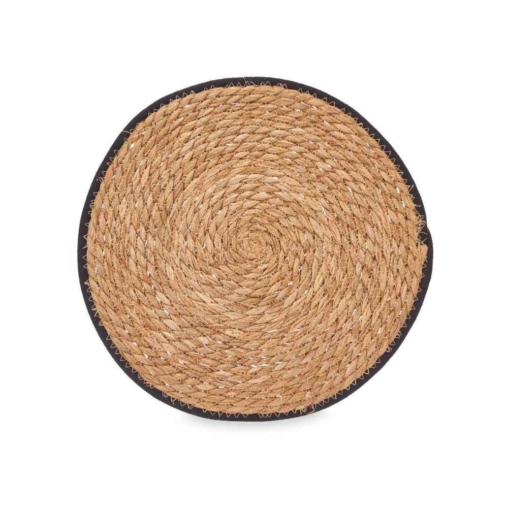 Table Mat Kinvara TS23891-B TS23891-B Black Cotton Marine algae 35 x 0,6 x 35 cm (24 Units)