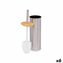 Toilettenbürste Berilo B1041SW B1041SW Silberfarben Bambus Edelstahl 9,5 x 27,5 x 9,5 cm (6 Stück)