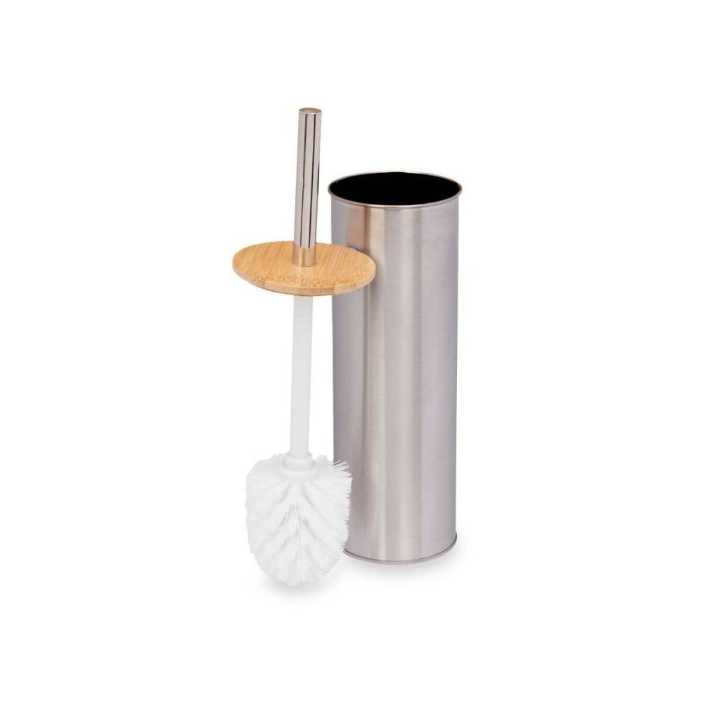 Toilet Brush Berilo B1041SW B1041SW Silver Bamboo Stainless steel 9,5 x 27,5 x 9,5 cm (6 Units)