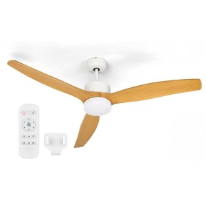 Deckenventilator mit Lampe Argon W-FC5288-3C1L W W-FC5288-3C1L W Weiß Braun 40 W Ø 132 cm