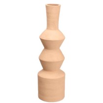 Vase Gift Decor 20028-CLS 20028-CLS Brown Ceramic Geometric 15 x 60 x 15 cm