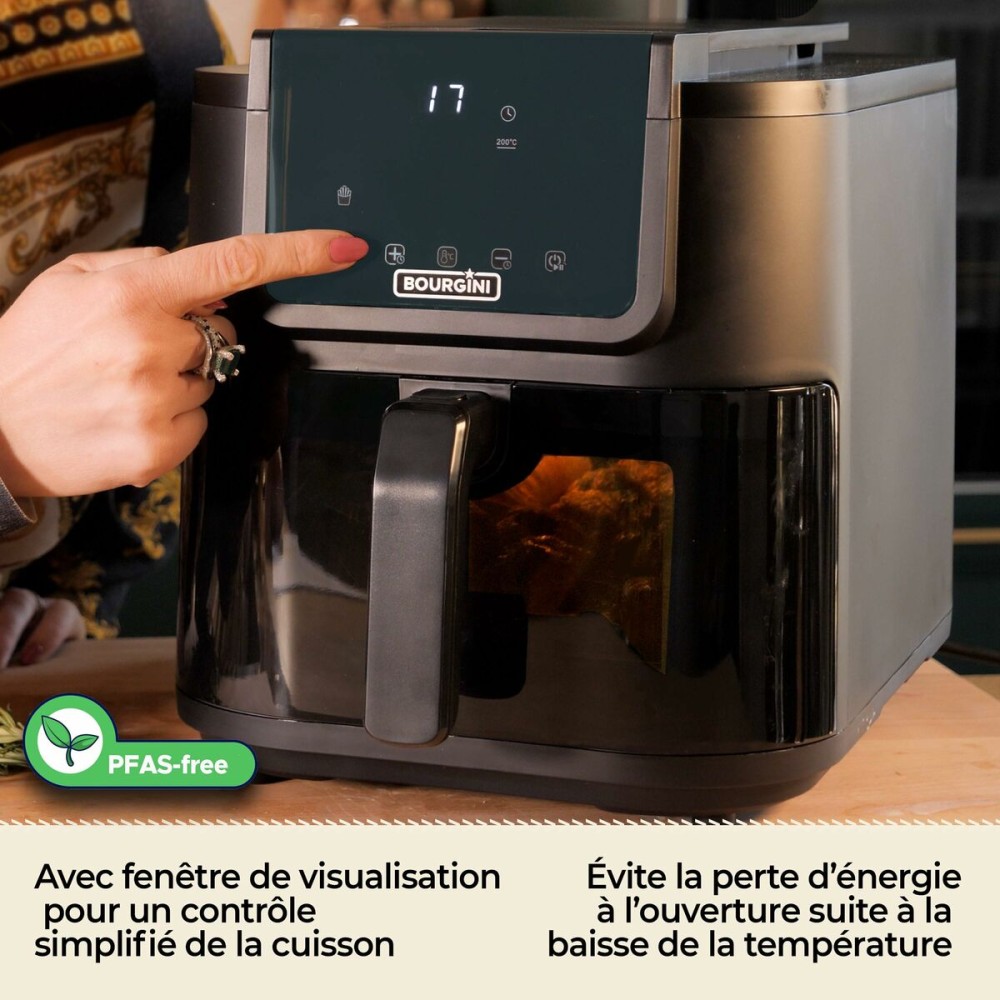 Friteuse à Air Bourgini 184172 Noir 8 L