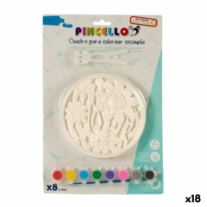 Craft Game Painting Plaster 3,5 x 38 x 25 cm (18 Units)