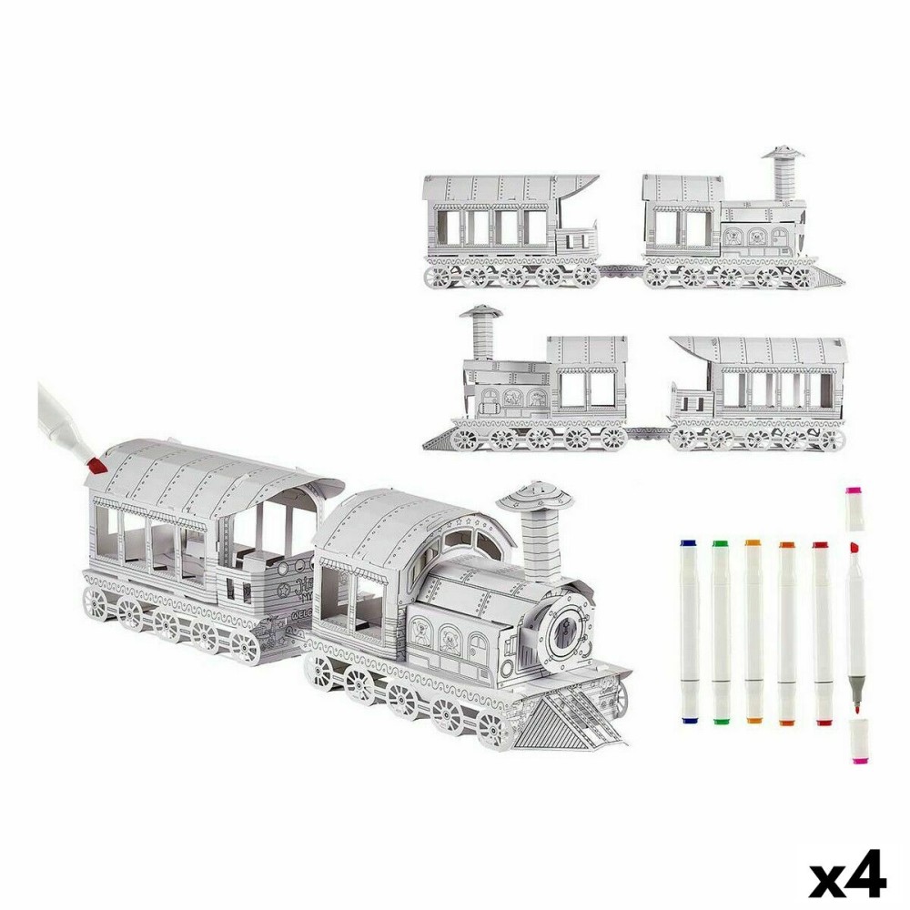 Satz mit Papierhandarbeiten Pincello CV20988 Eisenbahn (4 Stück)