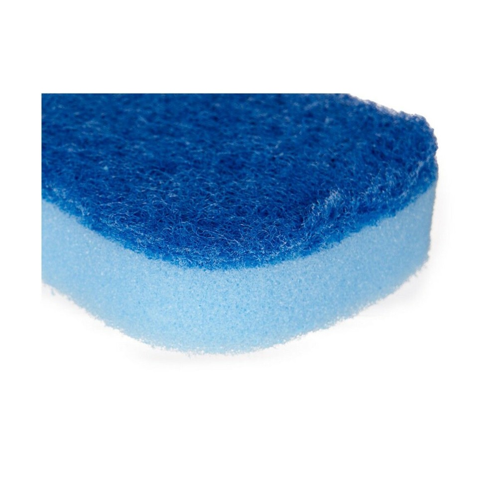 Lot de tampons à récurer 11880003 11880003 Bleu Polyuréthane 7 x 12,3 x 2,5 cm (32 Unités)