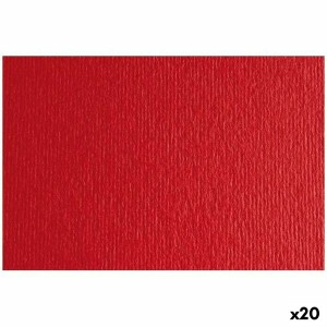 Papier carton Sadipal LR 200 Rouge 50 x 70 cm Texturisée (20 Unités)