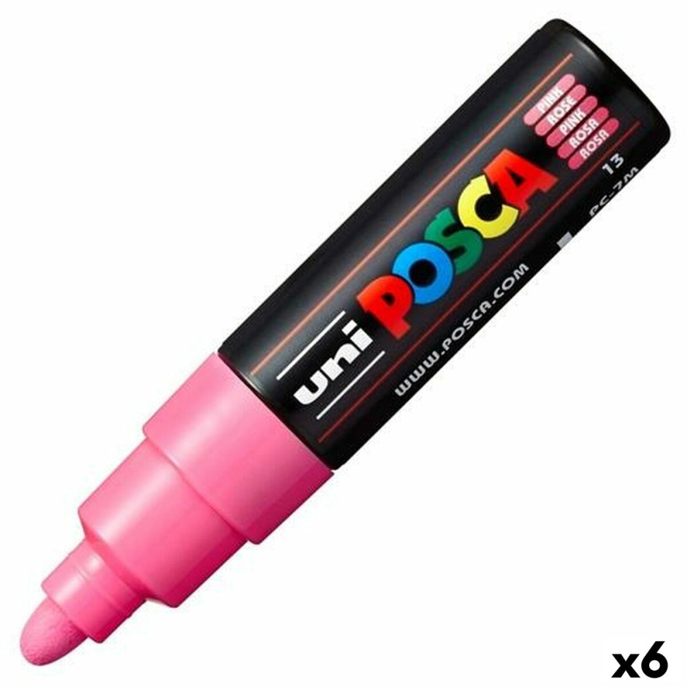 Marker POSCA PC-7M Rosa (6 Stück)