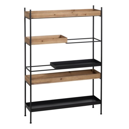 Shelves Brown Black Wood Iron 85 x 26 x 130 cm