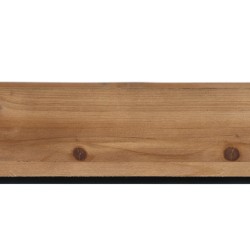 Regal Braun Schwarz Holz Eisen 85 x 26 x 130 cm