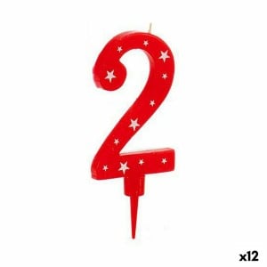 Bougie CL14A133-2 CL14A133-2 Anniversaire Numéro 2 (12 Unités)