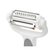 Peeler Kinvara CK51327 CK51327 White Grey Stainless steel polypropylene TPR 12 x 3 x 22 cm 3-in-1 (12 Units)
