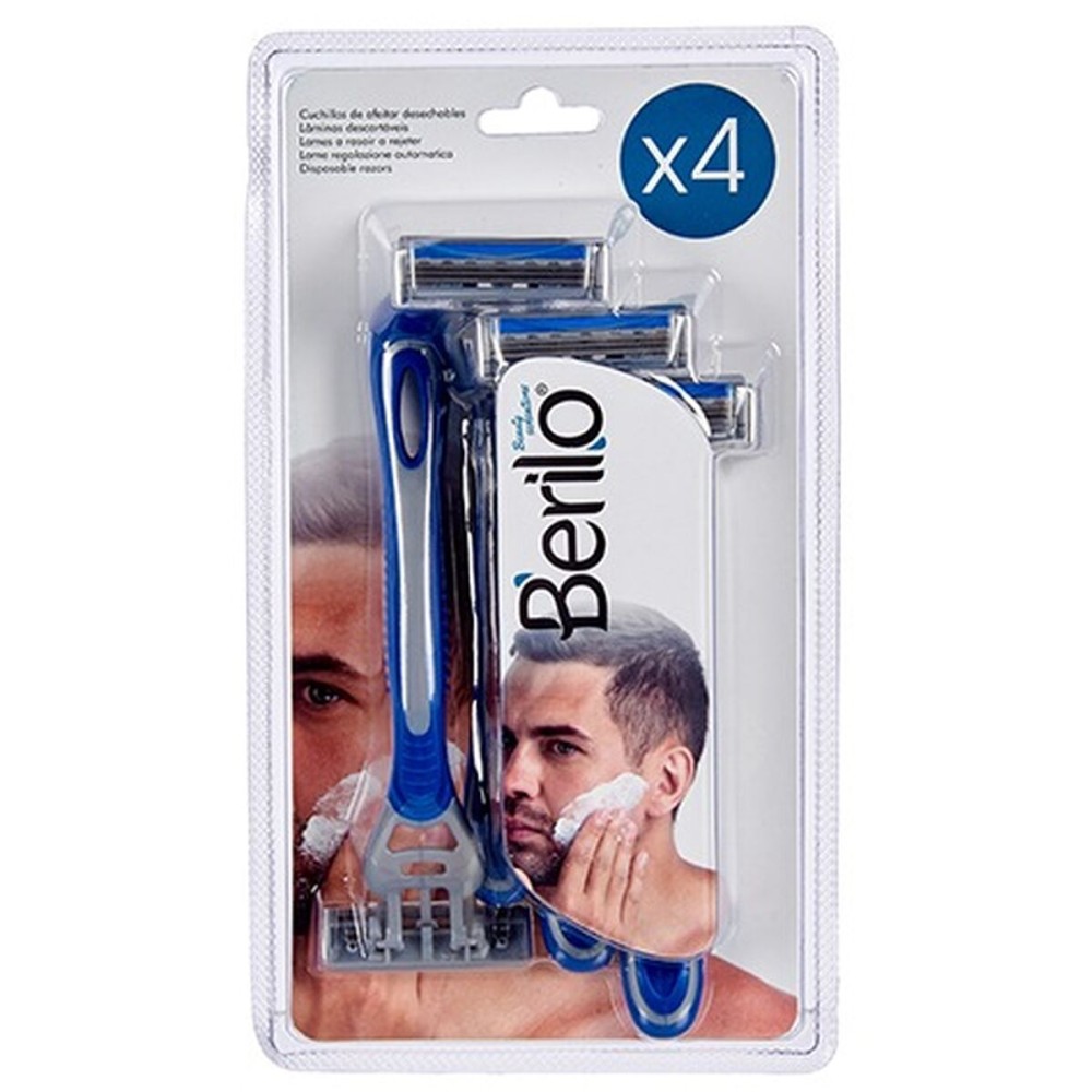 Disposable Razor Berilo 37676 37676 4 Pieces (12 Units)