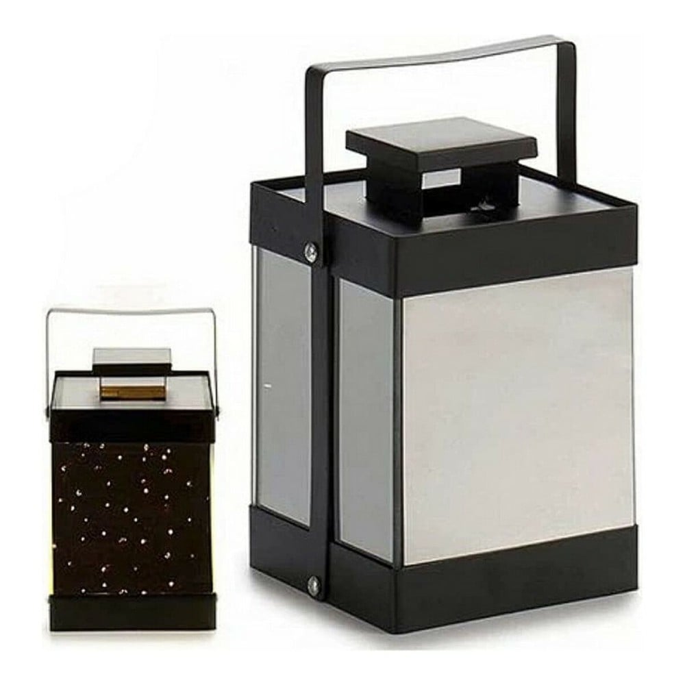 LED Lantern Gift Decor LE16134XS LE16134XS Black Mirror 12,5 x 18,5 x 12,5 cm