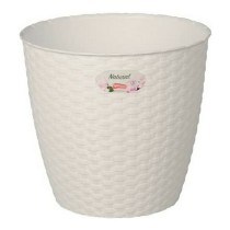 Plant pot Stefanplast 73450 73450 White Plastic 14 x 13 x 14 cm