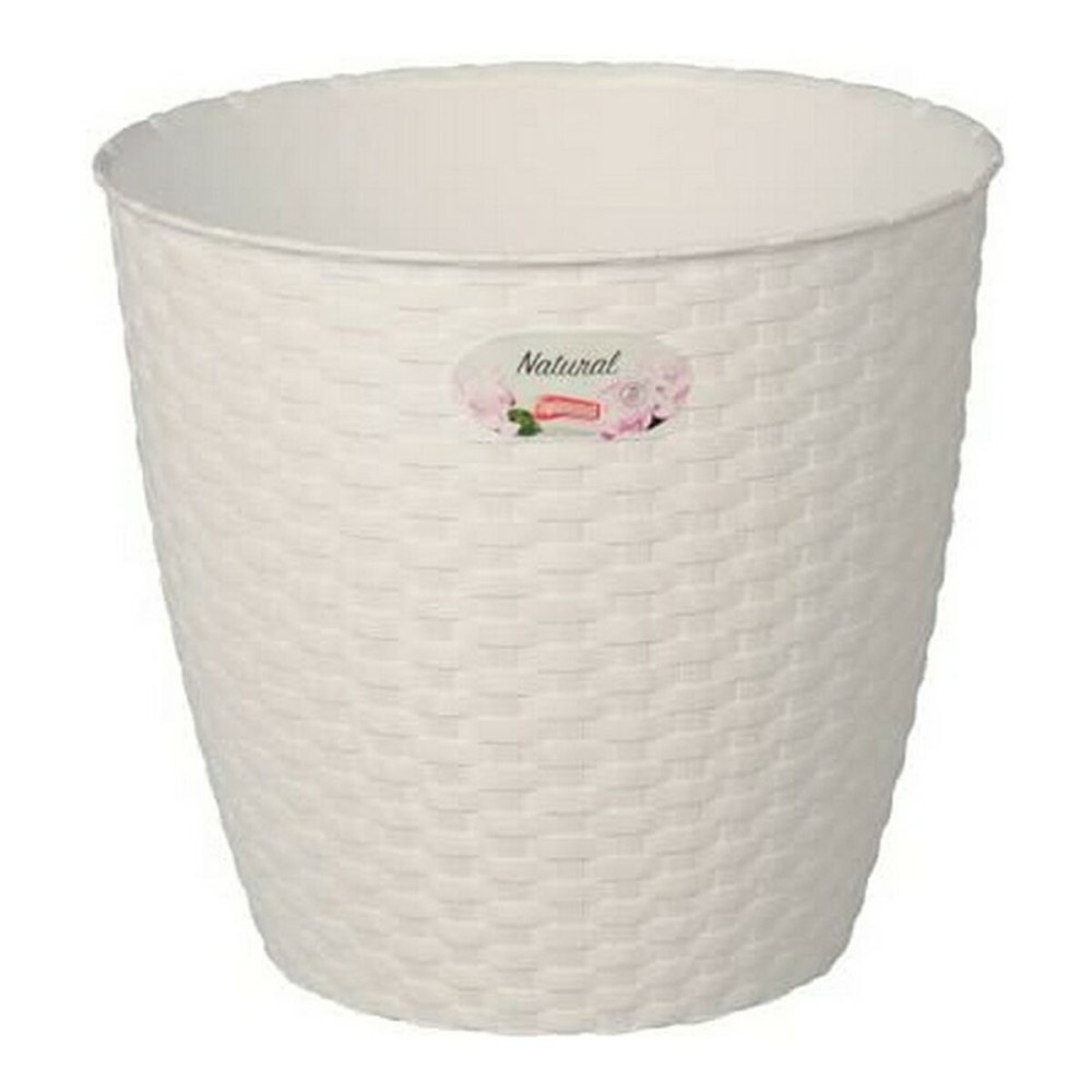 Plant pot Stefanplast 73450 73450 White Plastic 14 x 13 x 14 cm