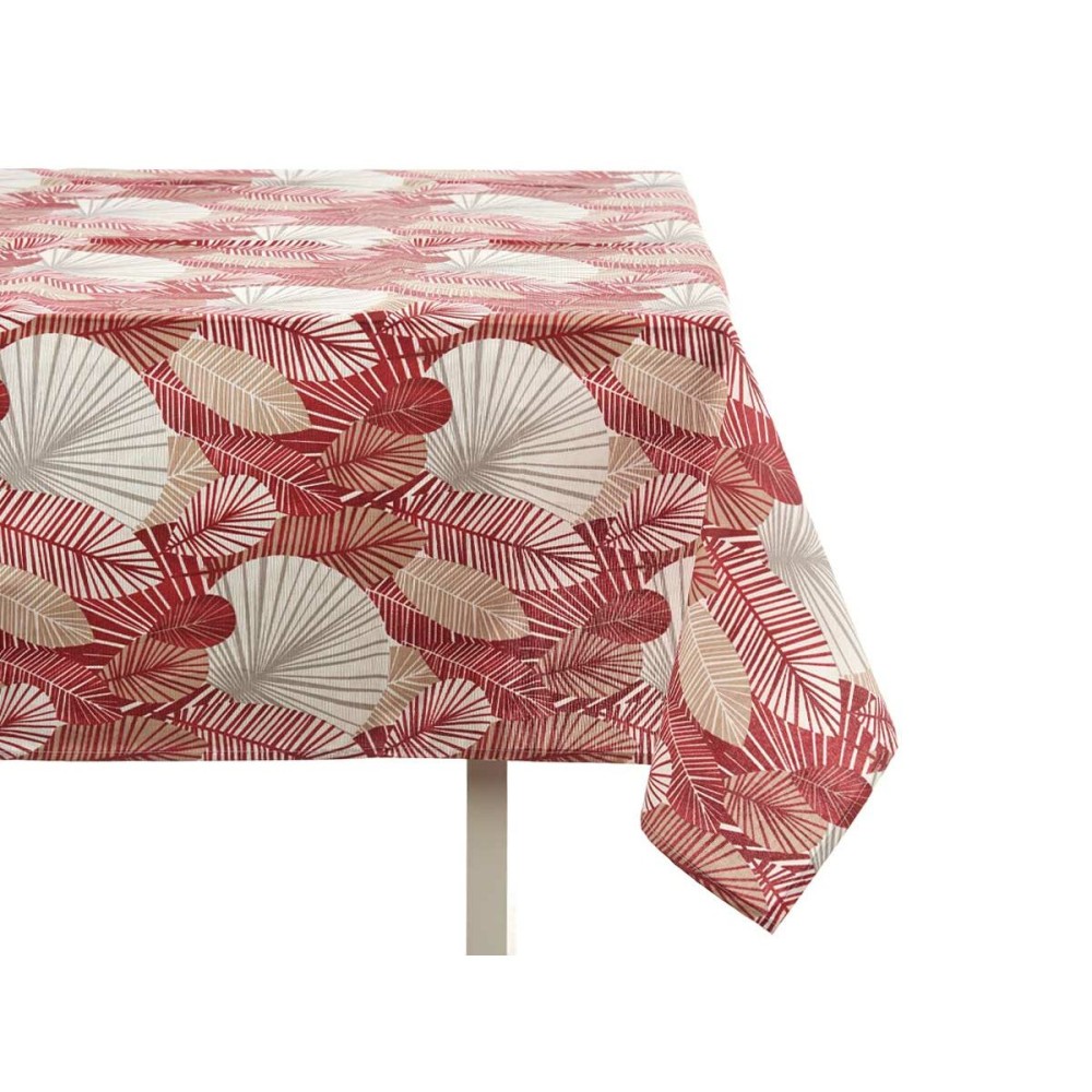 Tablecloth Kinvara ANCARA-21520-13 ANCARA-21520-13 Beige Maroon Thin canvas