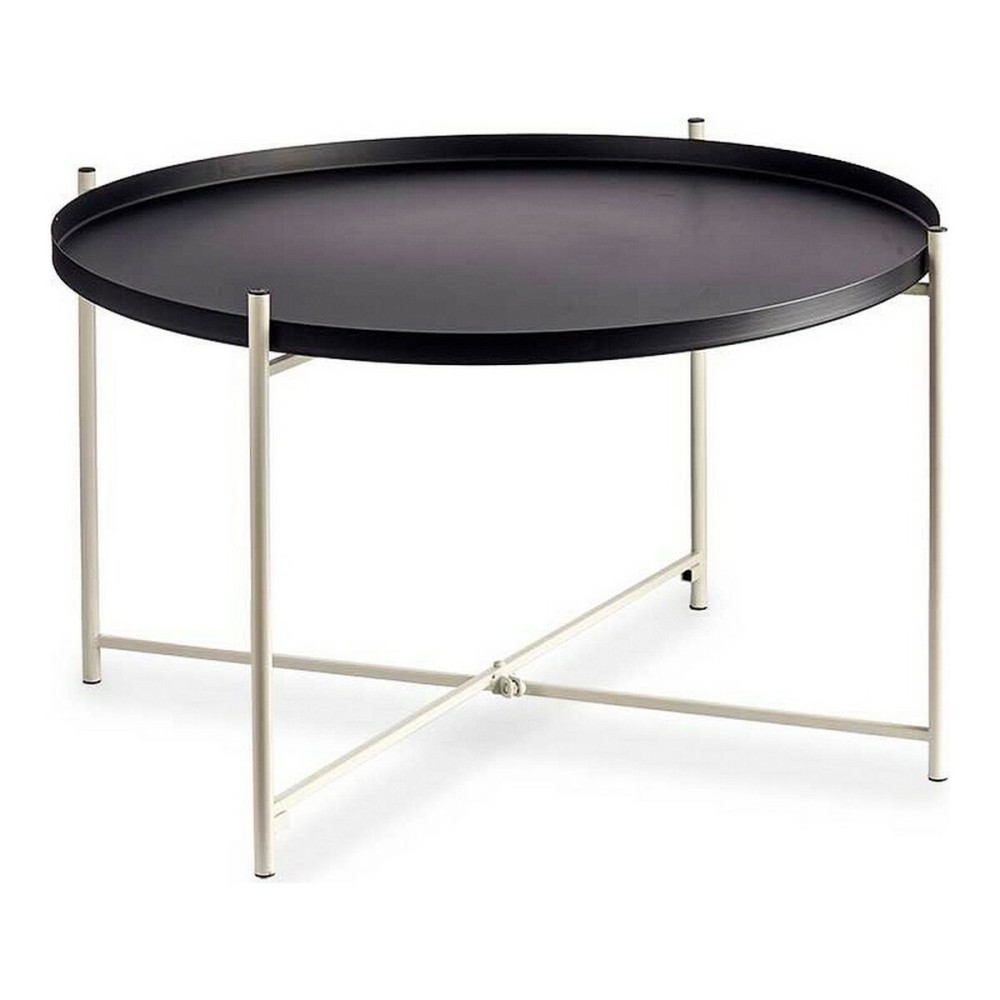 Side table Gift Decor JY19736ARGW JY19736ARGW White Black 76,5 x 46 x 76,5 cm