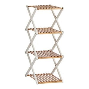Shelves Gift Decor XJL194222N XJL194222N White Brown Wood 32 x 96 x 39 cm Foldable