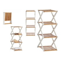 Regal Gift Decor XJL194222N XJL194222N Weiß Braun Holz 32 x 96 x 39 cm Biegsam