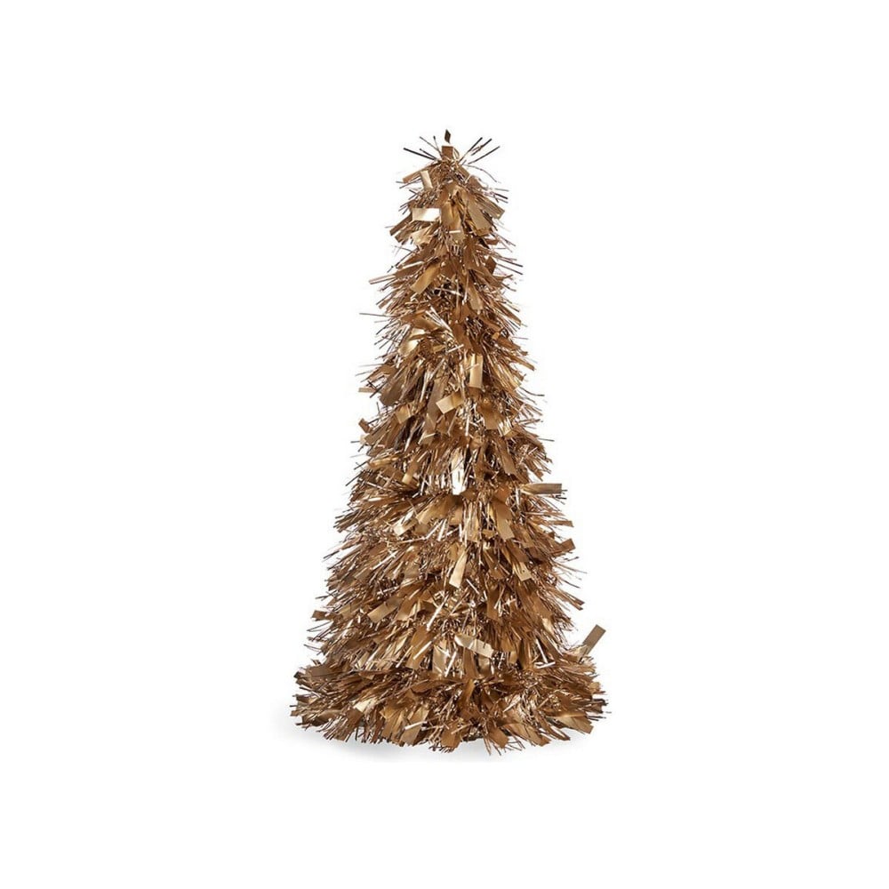 Weihnachtsbaum Krist+ 19CH488/MATTE 19CH488/MATTE Weiß Gold Polypropylen PET Kunststoff Mattierend Lametta 18 x 18 x 45,5 cm 27 