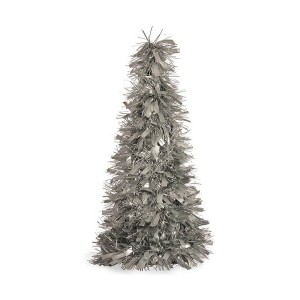 Weihnachtsbaum Krist+ 19CH488/MATTE 19CH488/MATTE Silberfarben Silber Polypropylen PET Kunststoff Mattierend Lametta 18 x 18 x 4