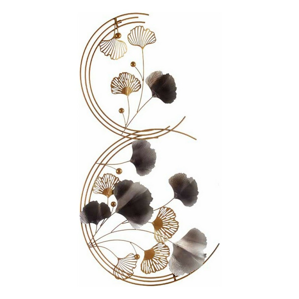Hanging decoration Gift Decor M1312 M1312 Blue Copper Golden Metal Flowers 80 x 151 x 5,5 cm Mural